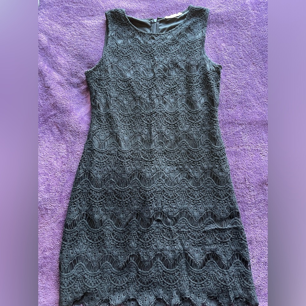 Gorgeous Flapper Style Black Lace Dress